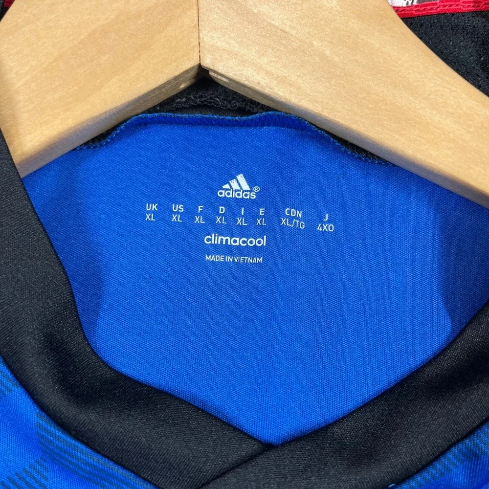 Adidas San Jose Earthquakes MLS Soccer Jersey 2014 2015 Blue Black Mens XL